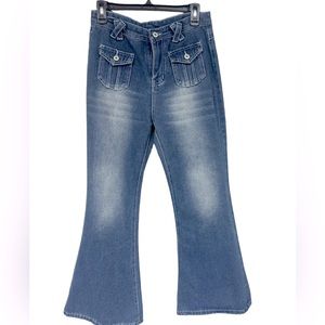Easel bell bottom jeans- size small